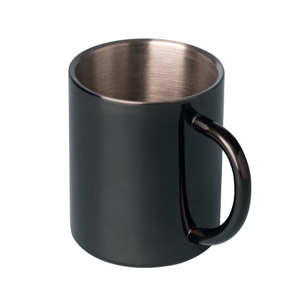 Kubek stalowy Stalwart 300 ml, czarny