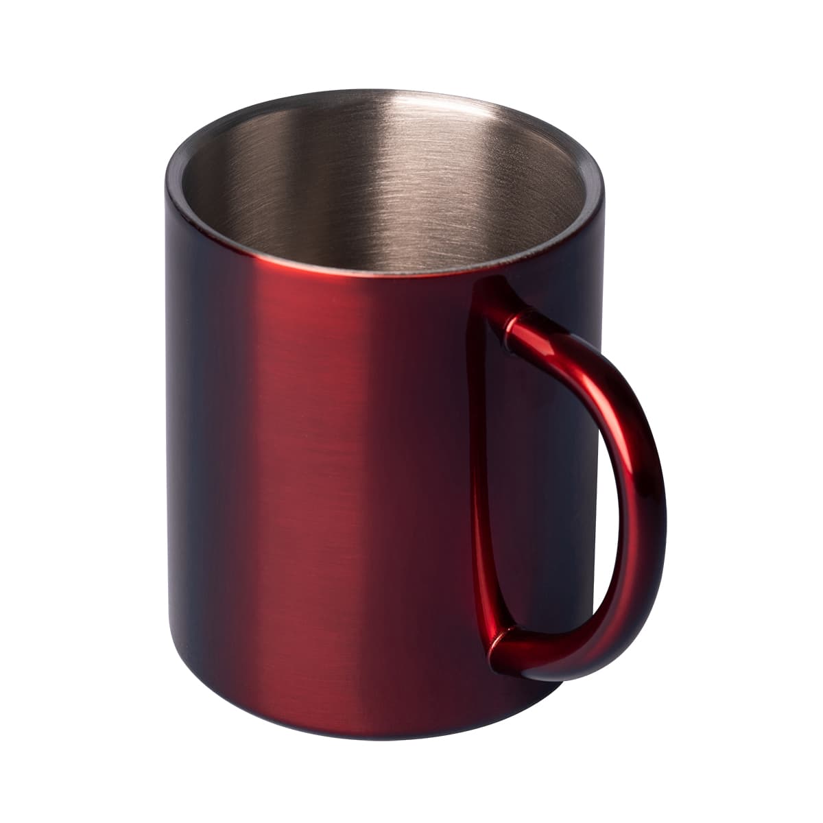 Kubek stalowy Stalwart 300 ml, czerwony