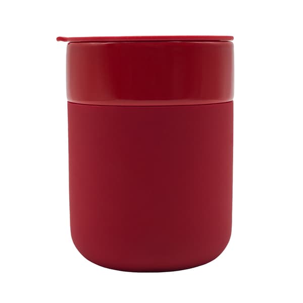 Kubek ceramiczny Caldo 370 ml, czerwony