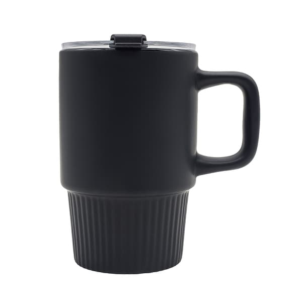 Kubek ceramiczny Azzurro 440 ml, czarny
