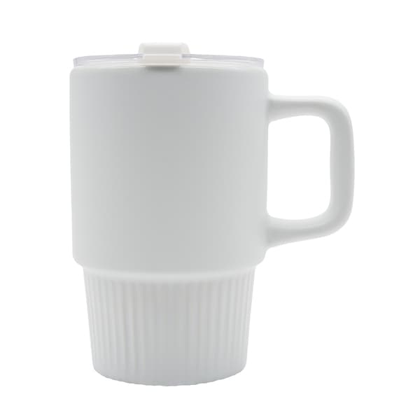 Kubek ceramiczny Azzurro 440 ml, biały