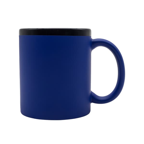 Kubek ceramiczny Velluto 350 ml, niebieski