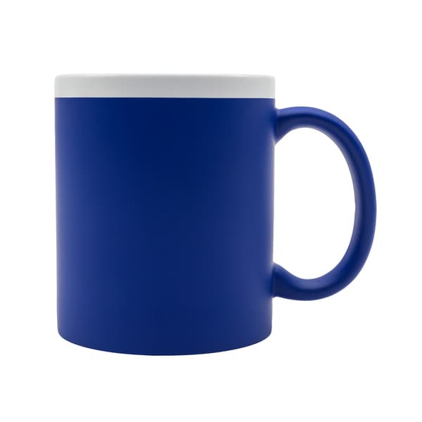 Kubek ceramiczny Velutti 350 ml, niebieski
