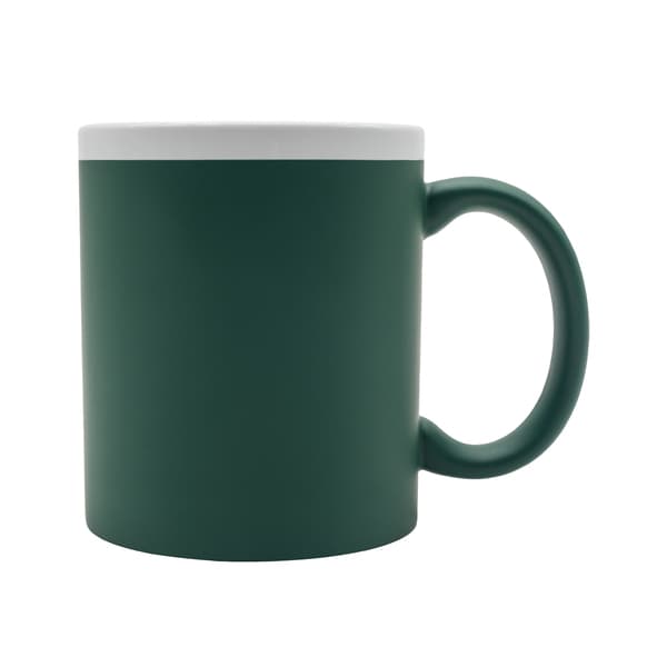 Kubek ceramiczny Velutti 350 ml, zielony